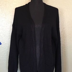 Black cardigan